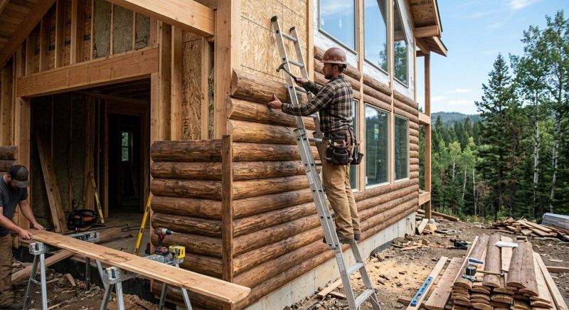 Log Siding Installation