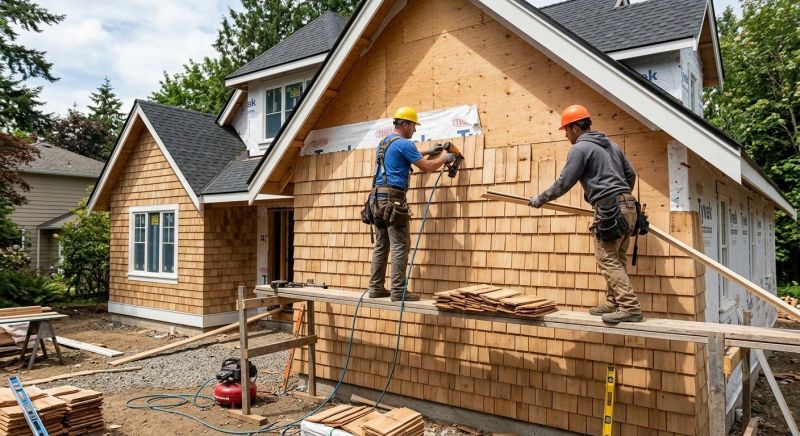 Shake Siding Installation