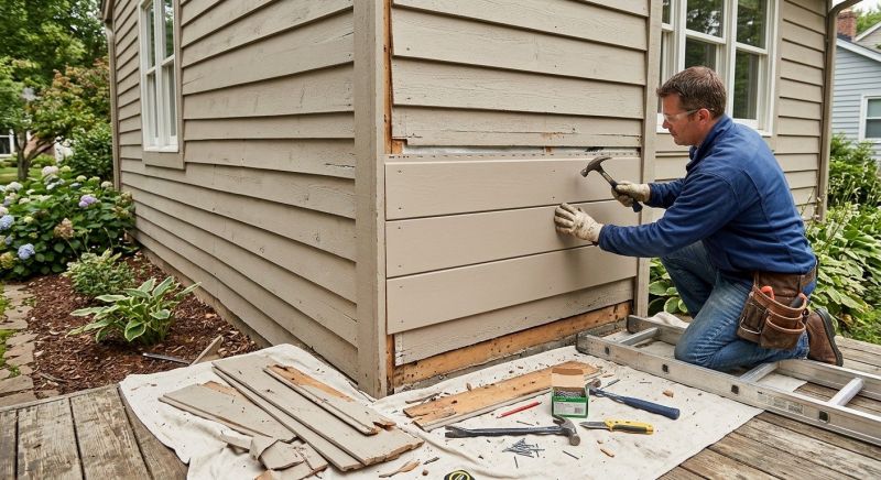Our team working on Siding Service projects in Nassau County, FL