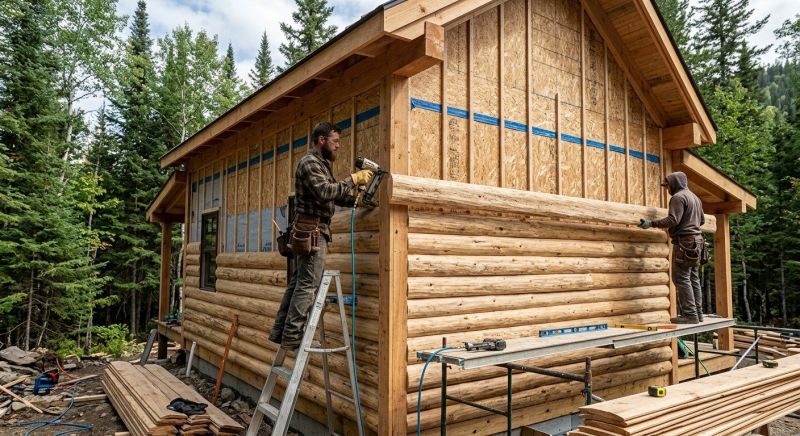 Log Home Siding Installation in Nassau County, FL